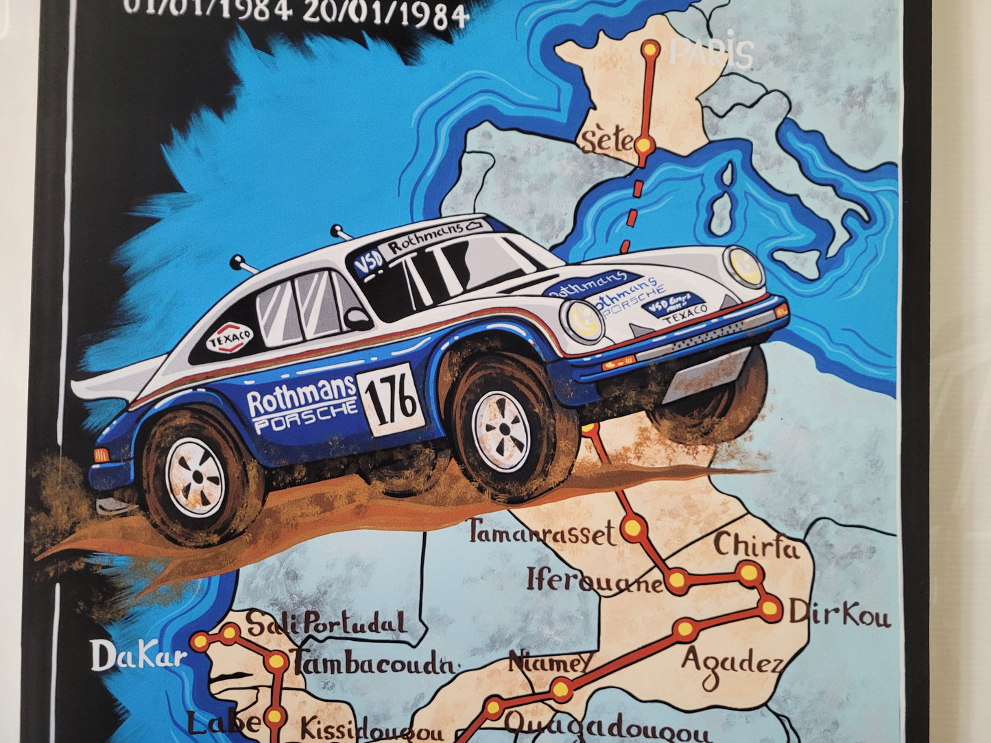 Affiche Paris Alger Dakar