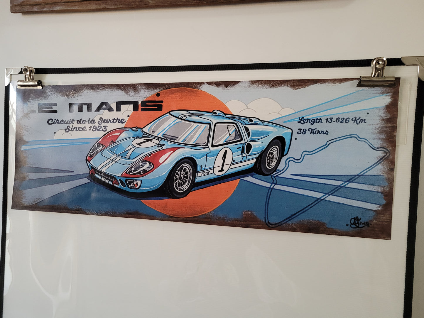 Affiche GT40 Le Mans