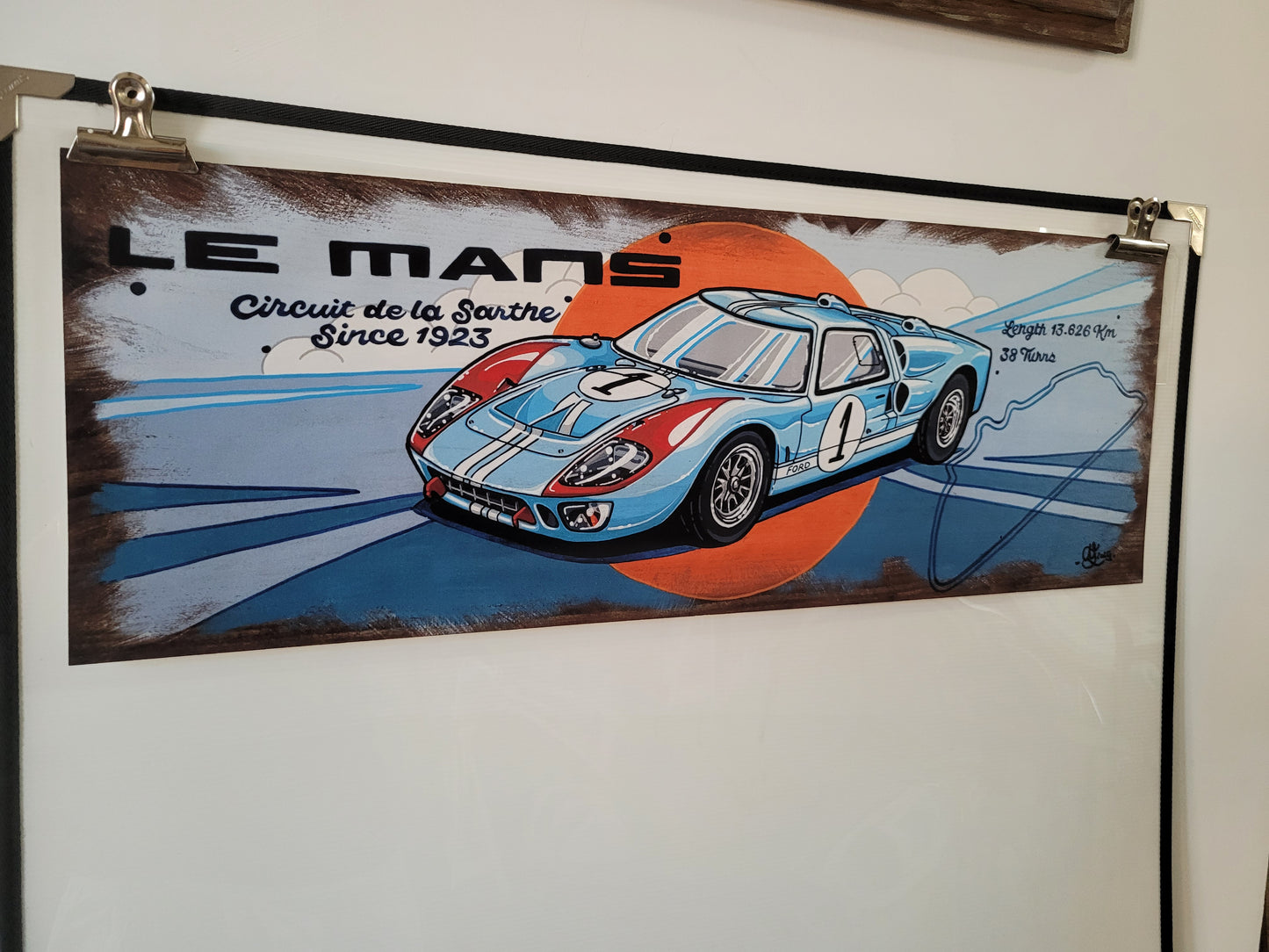 Affiche GT40 Le Mans