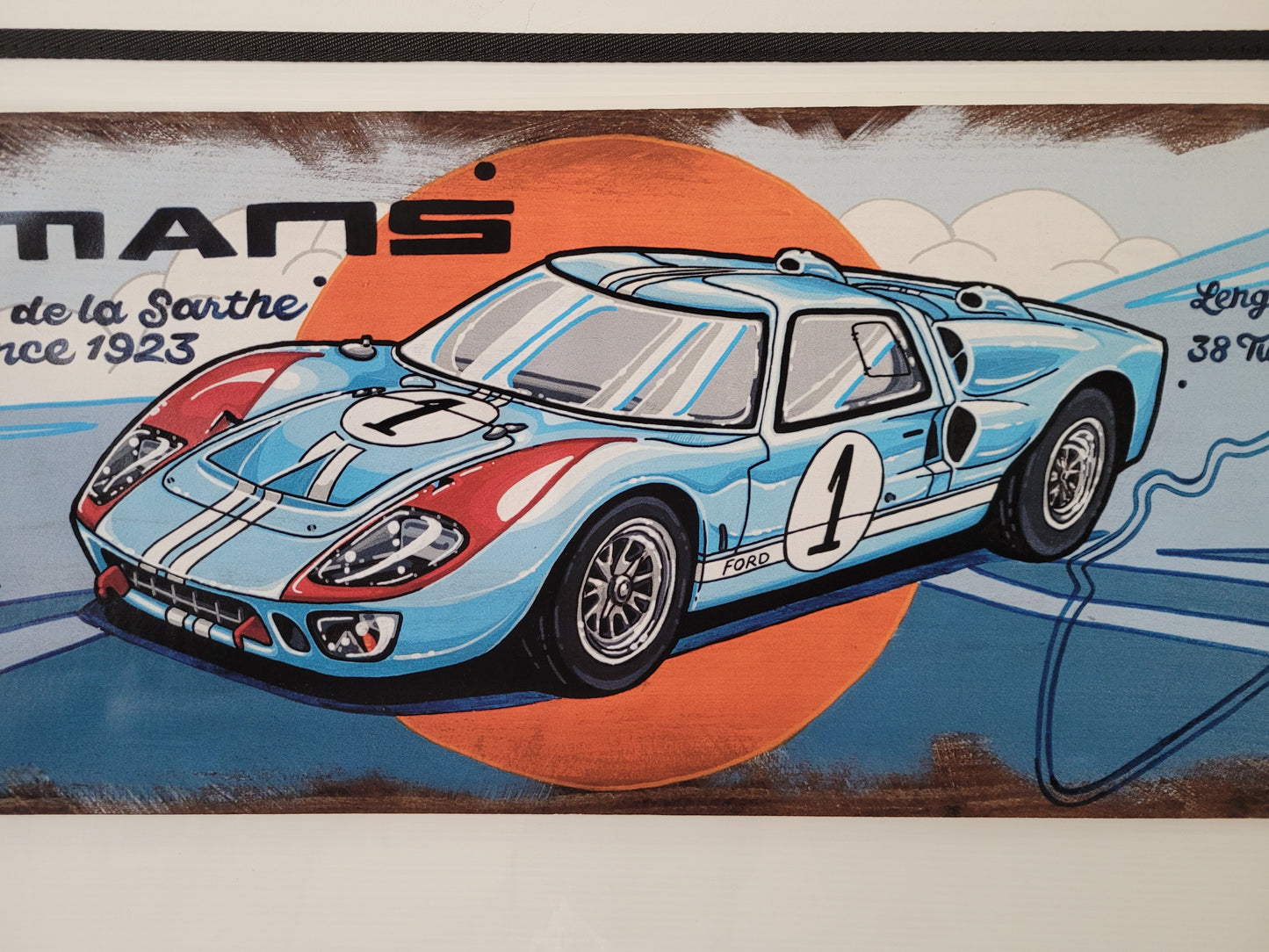 Affiche GT40 Le Mans